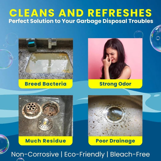 Foaming Drain Cleaning Tablets for Sink, Pipes & Disposal(48 units)