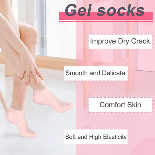 Women's Silicone Moisturizing Silicone Heel Gel Socks
